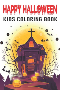 Happy Halloween Kids Coloring Book