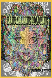 mandala line coloring