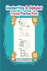 Handwriting & Alphabet Tracing Practice Book For Kids Ages 4-8