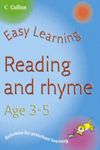 Easy Learning Reading And Rhymes Age 3-5