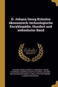 D. Johann Georg Krünitzs ökonomisch-technologische Encyklopädie, Hundert und siebzehnter Band