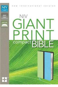NIV, Giant Print Compact Bible, Giant Print, Leathersoft, Green/Blue