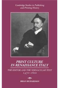 Print Culture in Renaissance Italy