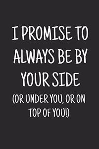 I promise to always be by your side (or under you, or on top of you)