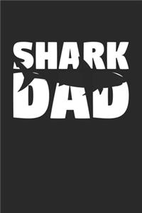 Shark Diary - Father's Day Gift for Animal Lover - Shark Notebook 'Shark Dad' - Mens Writing Journal