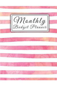 Monthly Budget Planner: An Debt Tracker For paying Off Your Debts - 8.5" X 11" - 24 Months of Tracking - 100 Pages