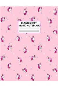 Blank Sheet Music Notebook