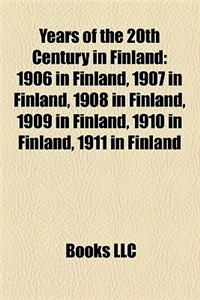 Years of the 20th Century in Finland