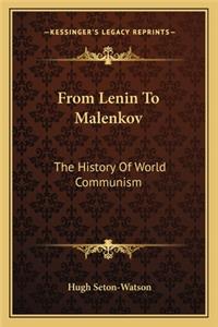 From Lenin To Malenkov