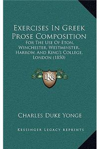 Exercises in Greek Prose Composition