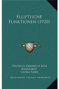 Elliptische Funktionen (1920)