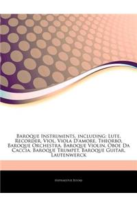 Articles on Baroque Instruments, Including