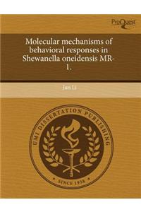 Molecular Mechanisms of Behavioral Responses in Shewanella Oneidensis MR-1