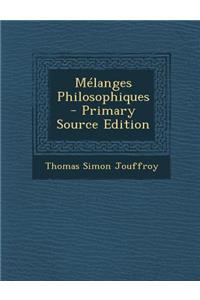 Melanges Philosophiques