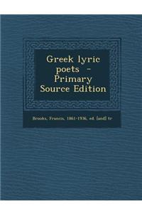 Greek Lyric Poets