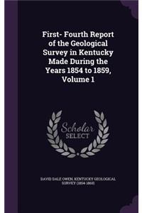 First- Fourth Report of the Geological Survey in Kentucky Made During the Years 1854 to 1859, Volume 1