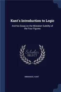 Kant's Introduction to Logic