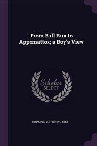 From Bull Run to Appomattox; a Boy's View