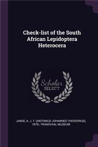 Check-list of the South African Lepidoptera Heterocera