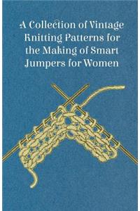 Collection of Vintage Knitting Patterns for the Making of Smart Jumpers for Women