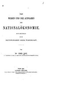 wesen und die aufgaben der nationalökonomie