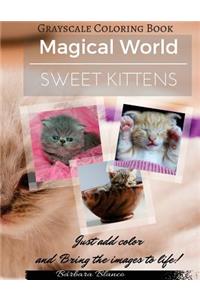 Sweet Kittens: Grayscale Coloring Book