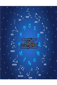 Beautiful Stars & Planets 2017 Astrological Monthly Planner