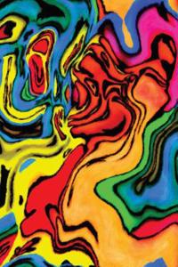 Colorful Abstract Painted Notebook