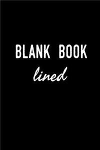 Blank Book Lined