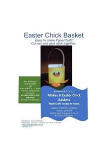 Easter Chick Basket PaperCraft