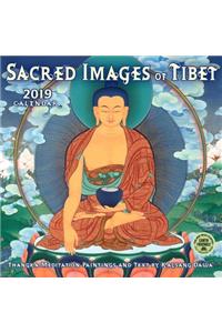 Sacred Images of Tibet 2019 Wall Calendar: Thangka Meditation Paintings and Text by Kalsang Dawa