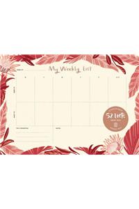 52 Lists Weekly Desk Pad