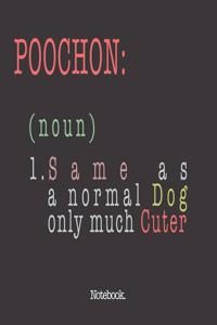 Poochon (noun) 1. Same As A Normal Dog Only Much Cuter