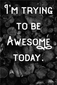I'm Trying to be Awesome Today.