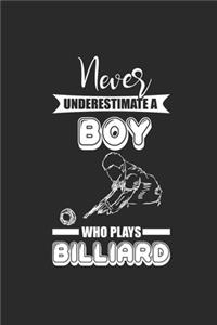 Never Underestimate A Boy Who Plays Billiard