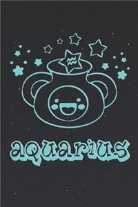 My Cute Zodiac Sign Aquarius Notebook