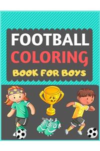 Football Coloring Book For Boys