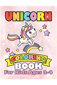 Unicorn Coloring Book for Kids Ages 2-4