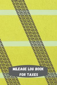 Mileage log book for taxes
