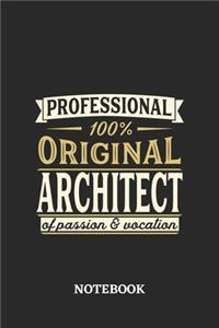 Professional Original Architect Notebook of Passion and Vocation