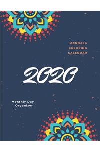 Mandala Coloring Calendar 2020