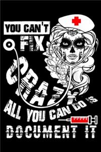You Can't Fix Crazy all you can go is document it