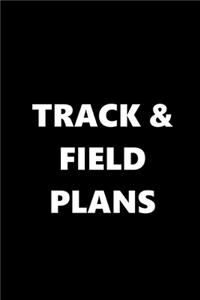 2020 Weekly Planner Sports Theme Track Field Plans Black White 134 Pages