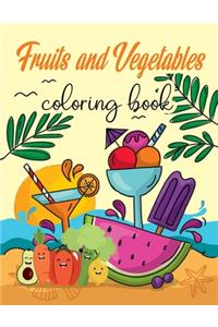 Fruit and Vegetable Coloring Book