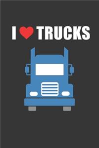 I Heart Trucks Notebook