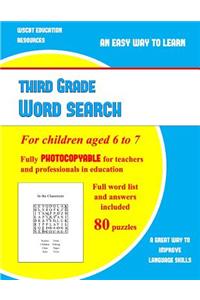 Third Grade Word Search
