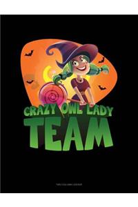 Crazy Owl Lady Team: Two Column Ledger