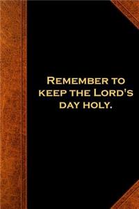 Religious Journal Modern Wording 3rd Commandment Vintage Style