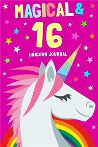 Magical & 16 Unicorn Journal