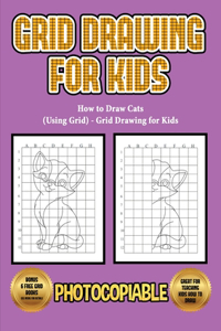 How to Draw Cats (Using Grid) - Grid Drawing for Kids